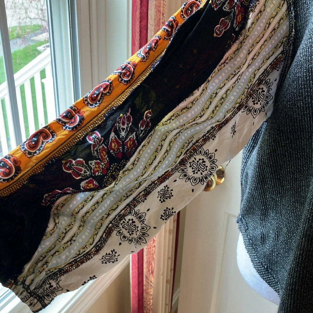 Chelsea & Theodore Waffle Knit Top with Boho Sleeves - Picture 8 of 12